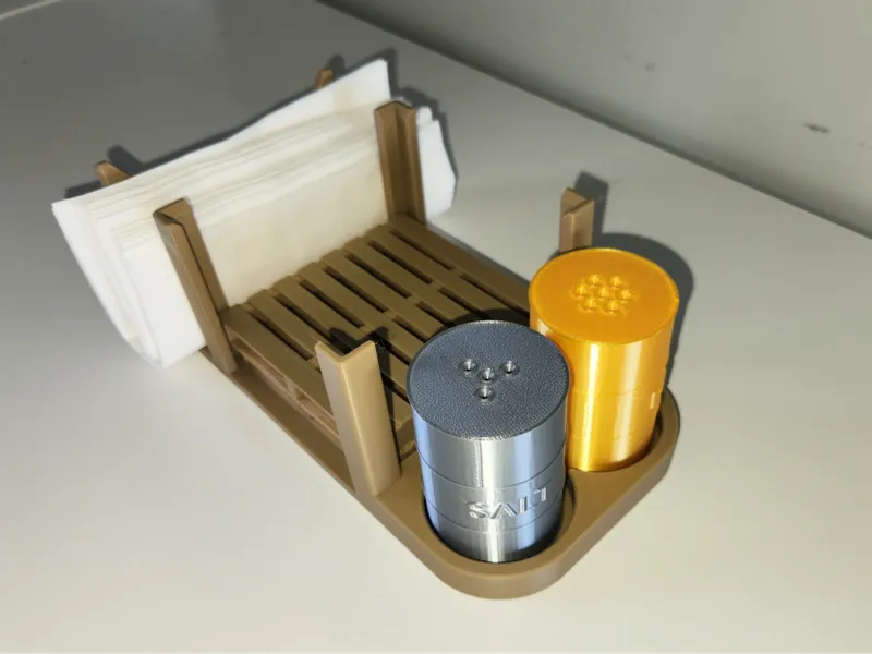 Table caddy  / coaster  and napkin holder