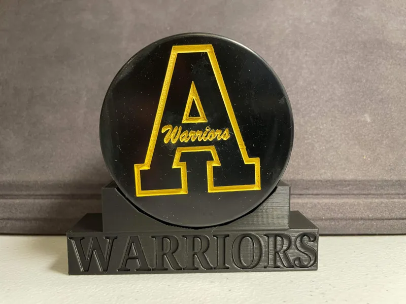 Hockey puck display stand