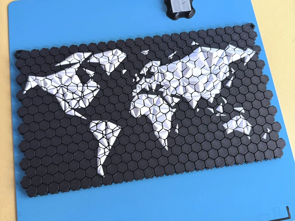 Flexible World Map Art – NASA-Style Fabric - Free 3D Print Model ...