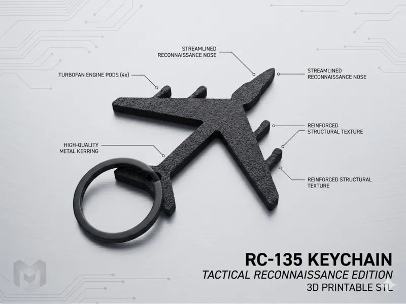 RC135 Aircraft Keychain