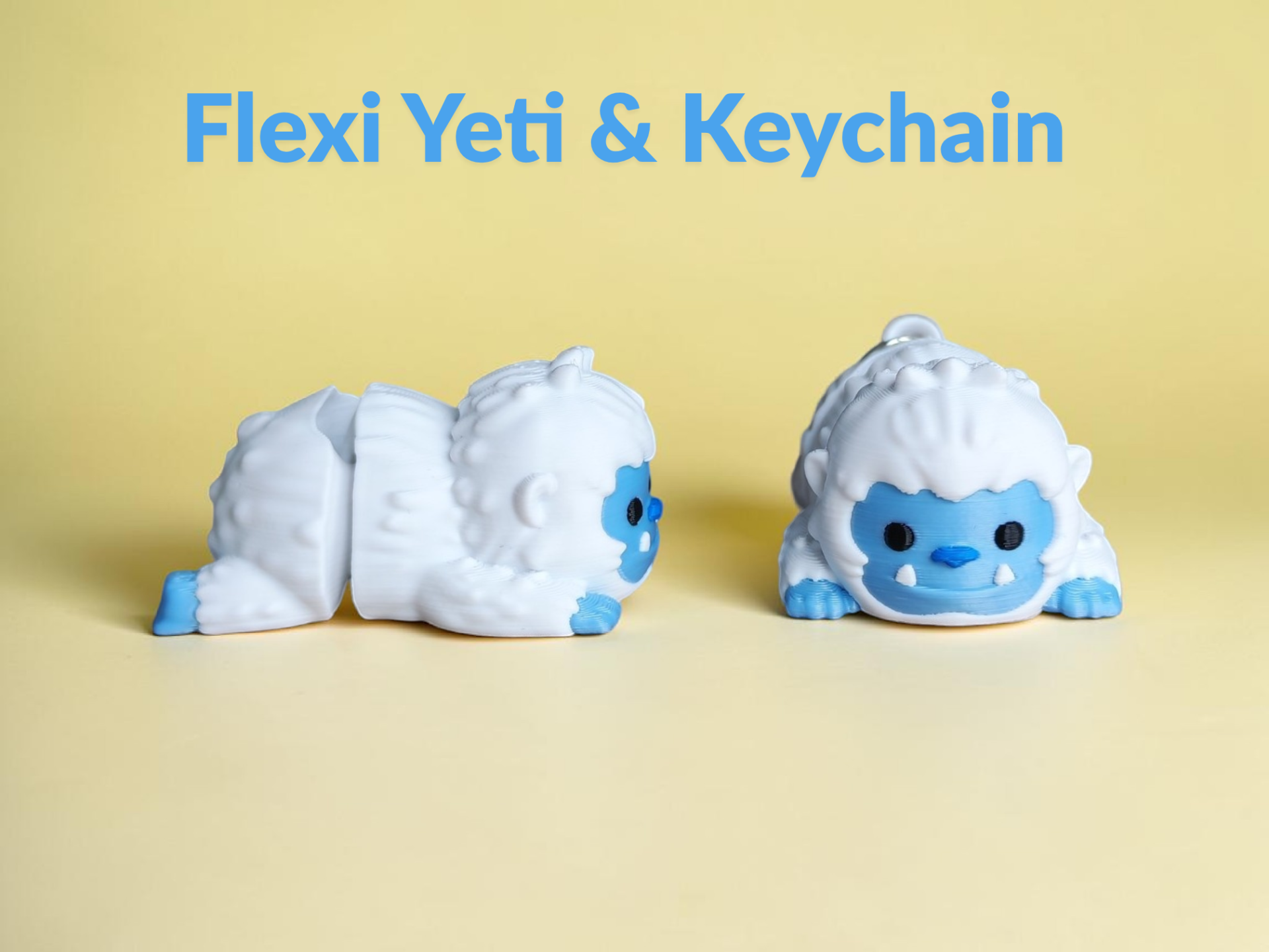 Miniatura 1 do modelo 3D Flexi Yeti & Keychain