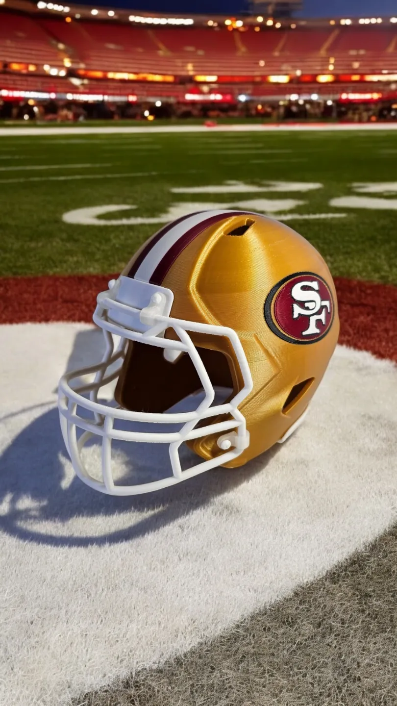 San Francisco 49ers NFL Football Helmet by animuL67 - MakerWorld