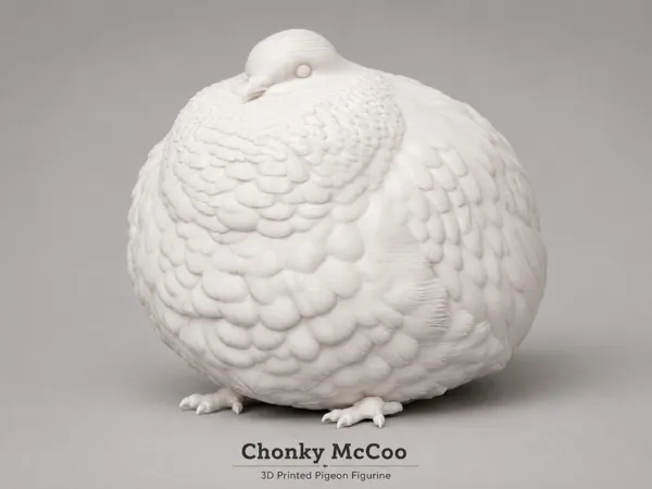 Statuette pigeon dodu Chonky McCoo