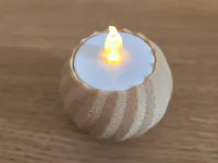 Bougeoir Twist effet flamme — photo 2
