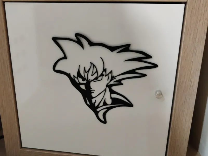 Dragon Ball Goku face wall decoration