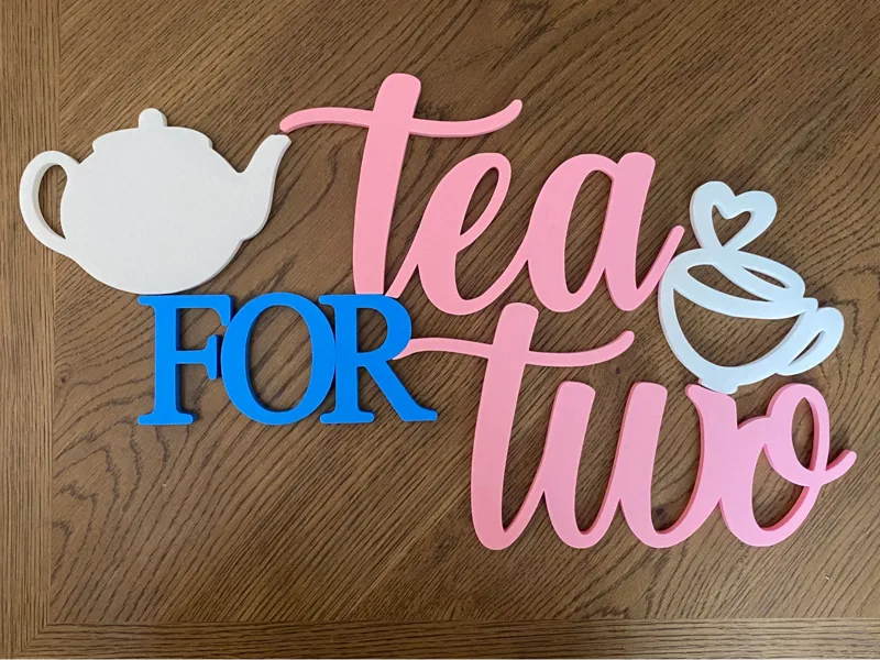 Tea For Two - Large Sign
