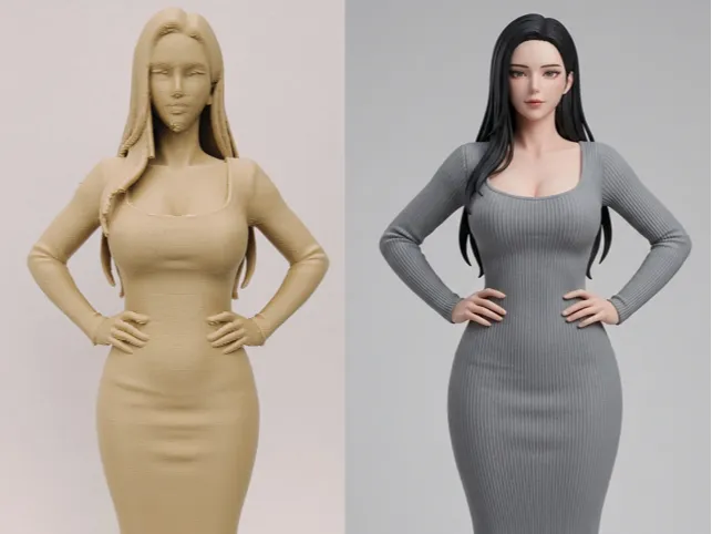 Fit dress model