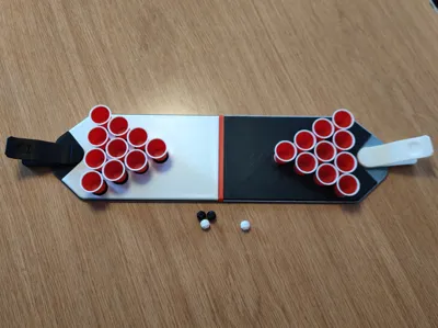 Mini Gioco BEER PONG In Miniatura - Il Più Piccolo Del Mondo, Con Coppa E Pallina, Funziona Davvero - Super Impulse 5170