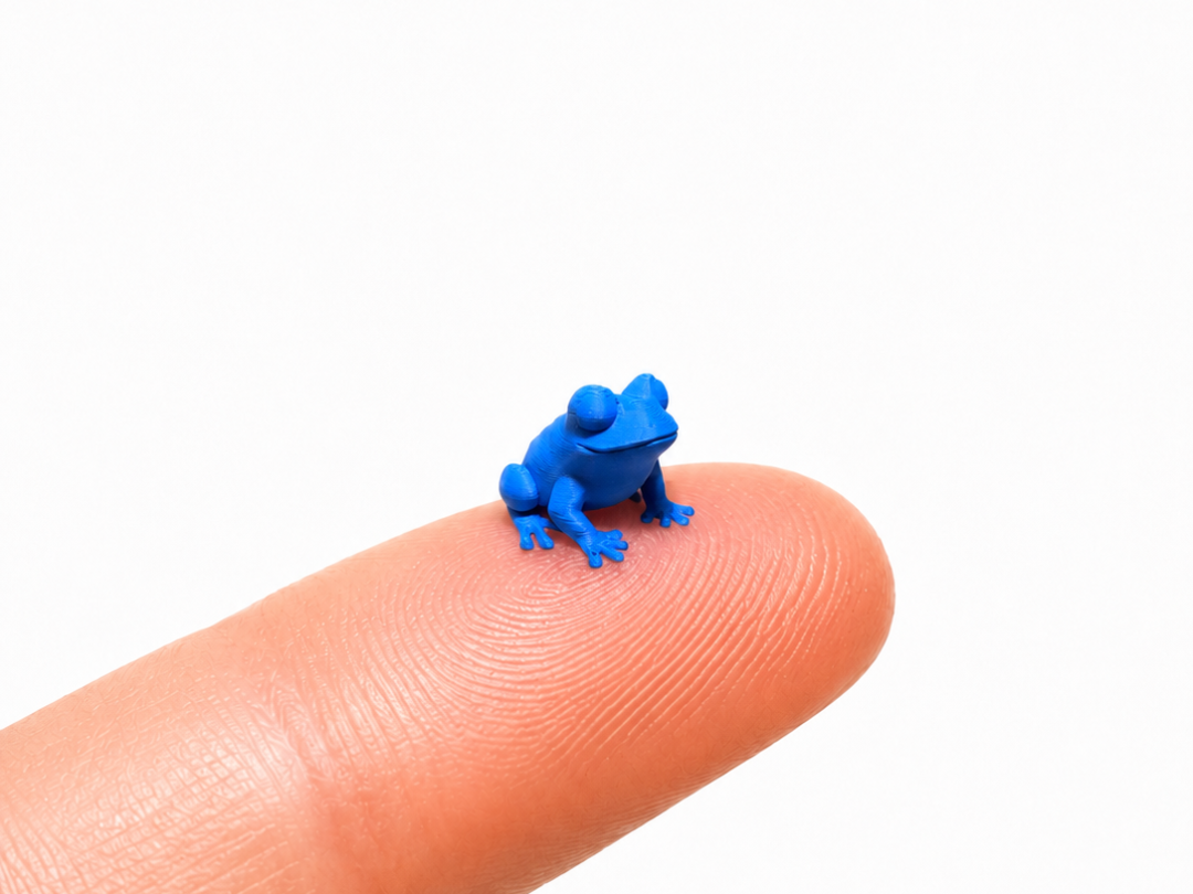 World's smallest Frog (0.4 mm nozzel)