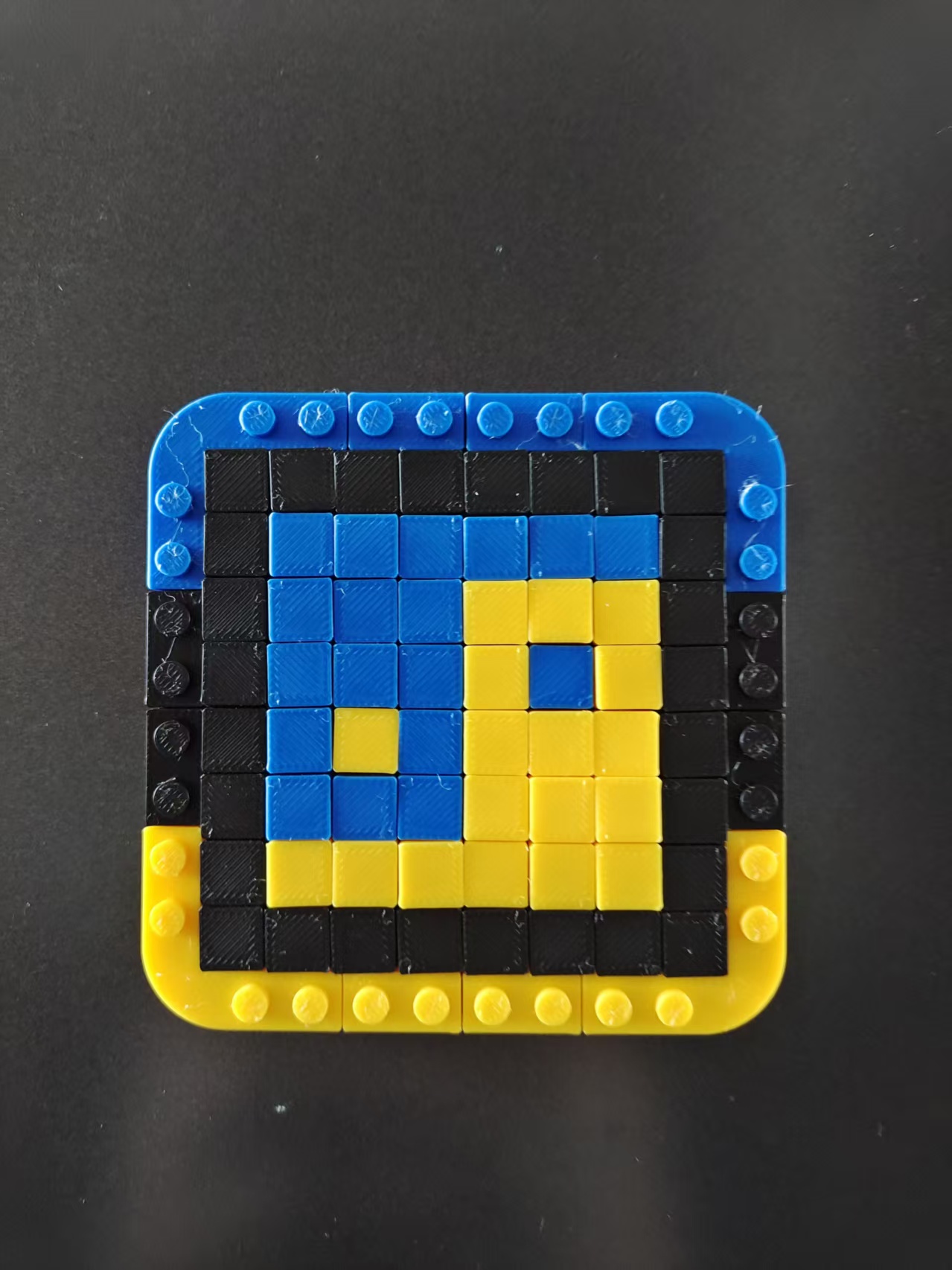Miniatura 1 do modelo 3D [像素风]8x8方块 像素太极冰箱贴(杯垫)