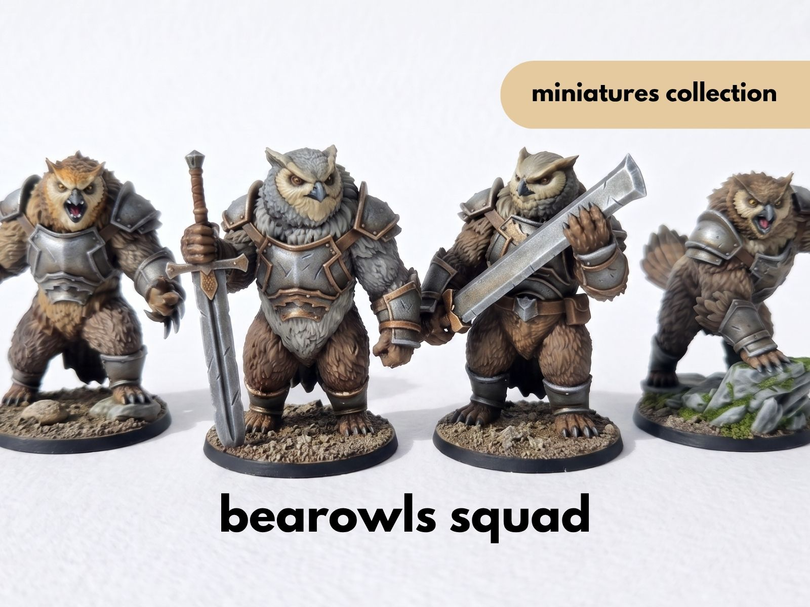 Miniatura 1 do modelo 3D Owlbears Squad - Dnd
