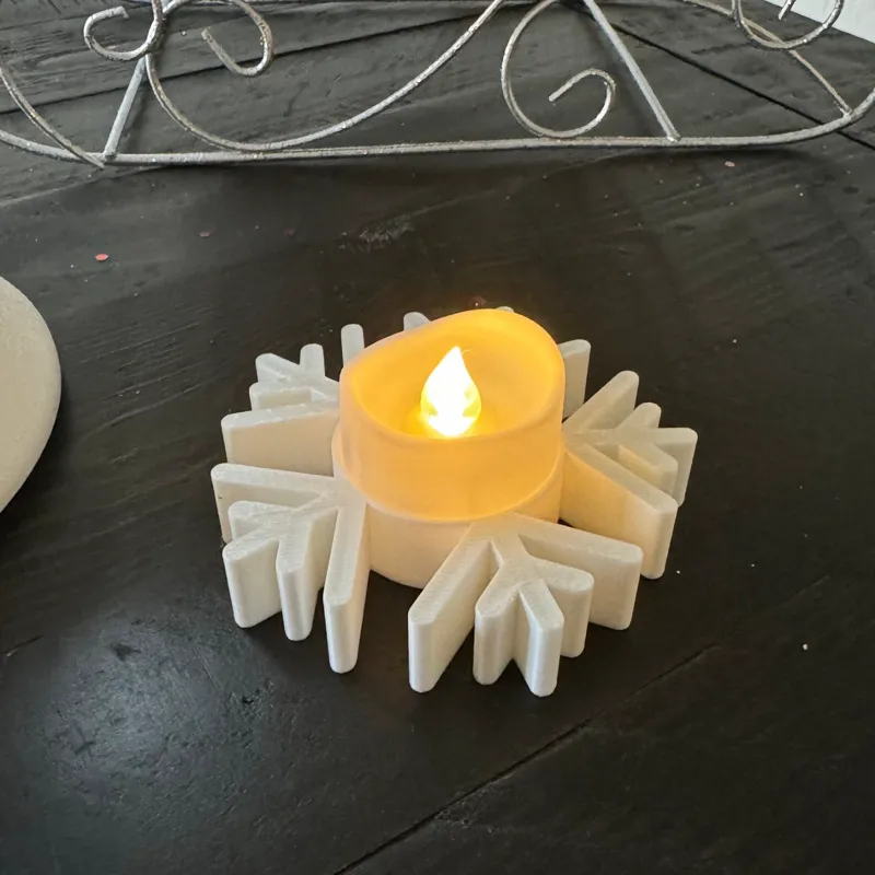 Tea Light Snowflake Holder Christmas