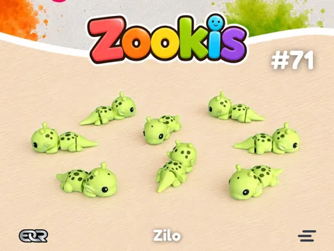 Tapa o cubierta: Zookis - Zilo (alien) #71 — referencia de MakerWorld