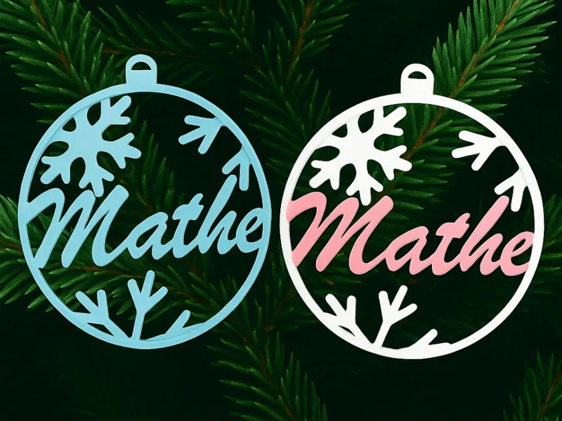 Personalized Ornament STL for Bambu Studio