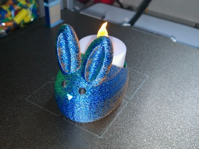 bunny candle holder