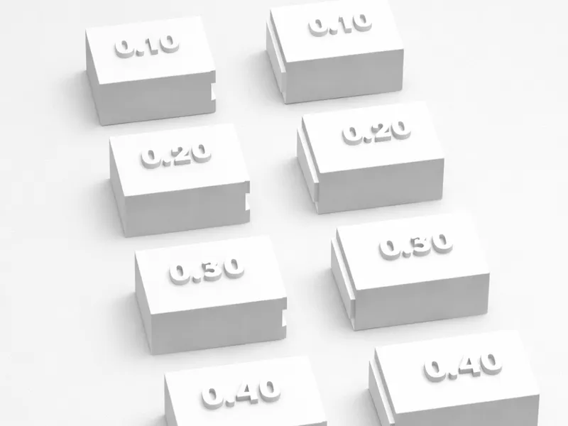 Dovetail Tolerance Test Blocks — Fit Calibration