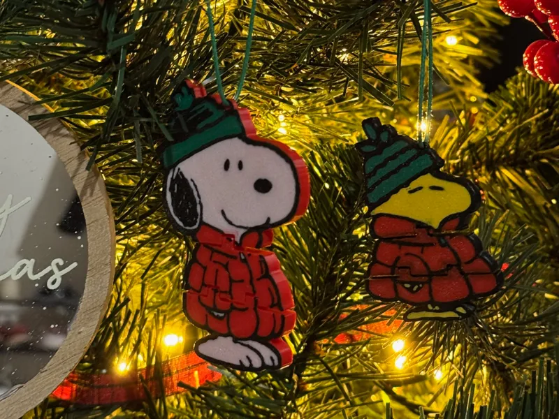 Snoopy & Woodstock Flexi Ornaments