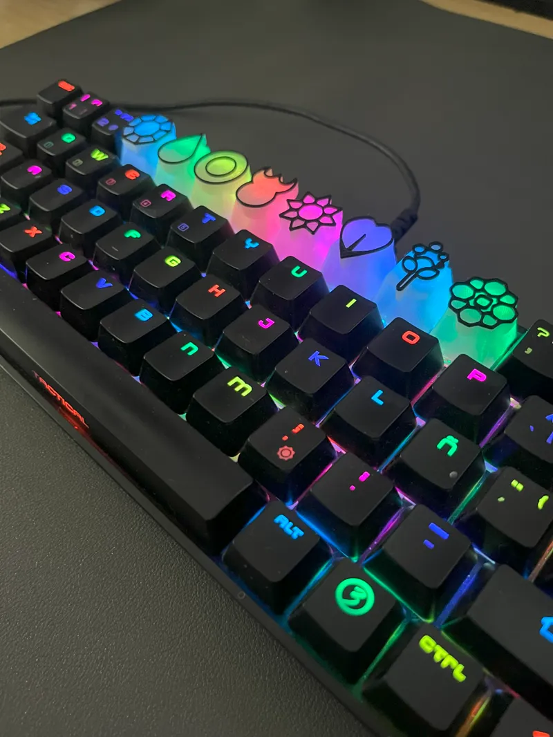 POKEMON BADGES KEYCAPS