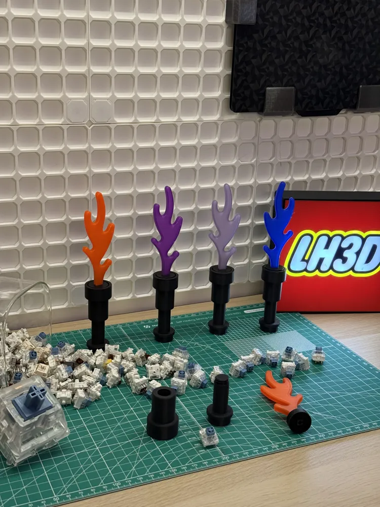 LEGOs Brick Flame Fidget Clicker - Free 3D Print Model - MakerWorld