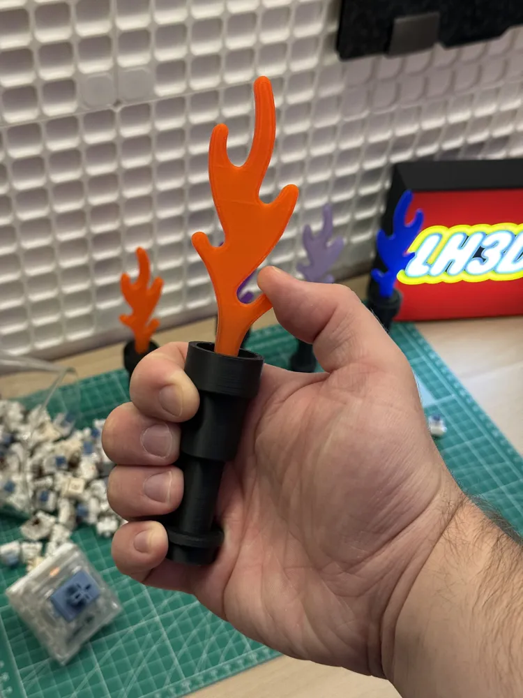 LEGOs Brick Flame Fidget Clicker - Free 3D Print Model - MakerWorld