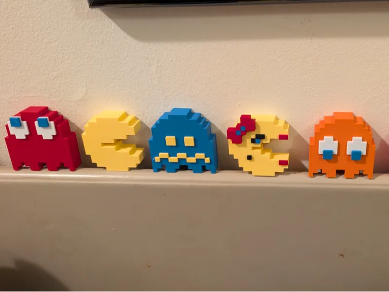 Pac-Man Family - Pac-Man, Ms Pac-Man, & Ghosts