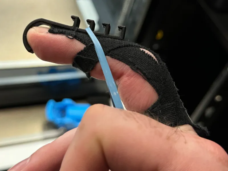 Adjustable Finger Extension Rubber Band Hook