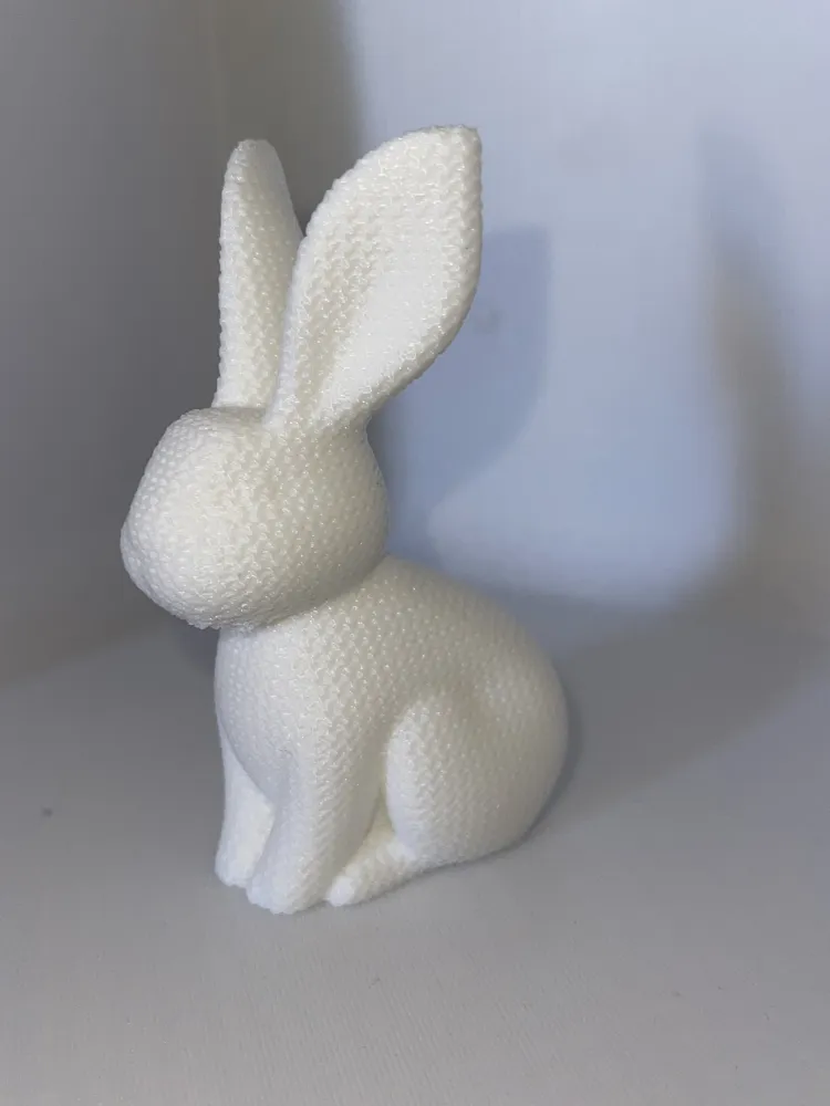 Adorable and cuddly knitted rabbit-V1 small mesh by Neoflix3d - MakerWorld