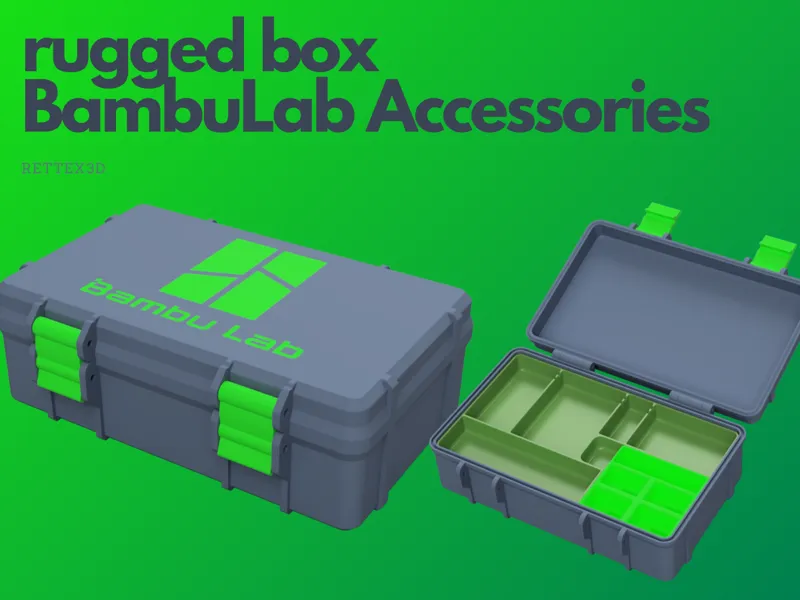 Rugged Box for Bambulab X1C/P1/P1S accessories