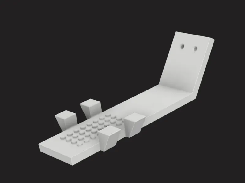 Wall mount for 75354 Coruscant Guard Gunship