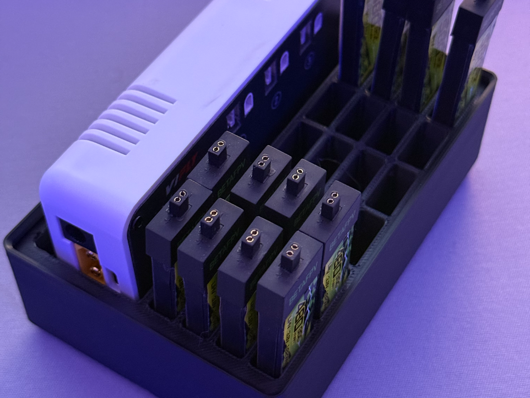 Gridfinity Whoopstor V3 + 1s 450mah Lipo Organizer