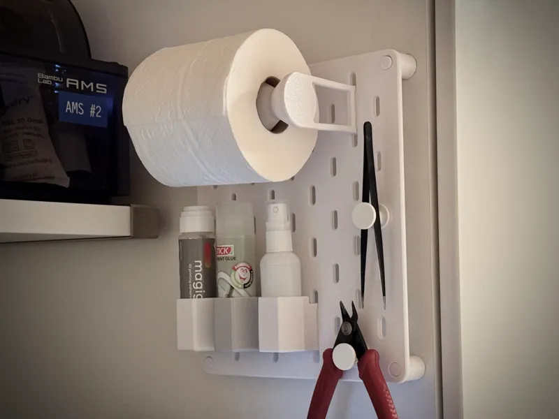Bottle holder for IKEA Skadis