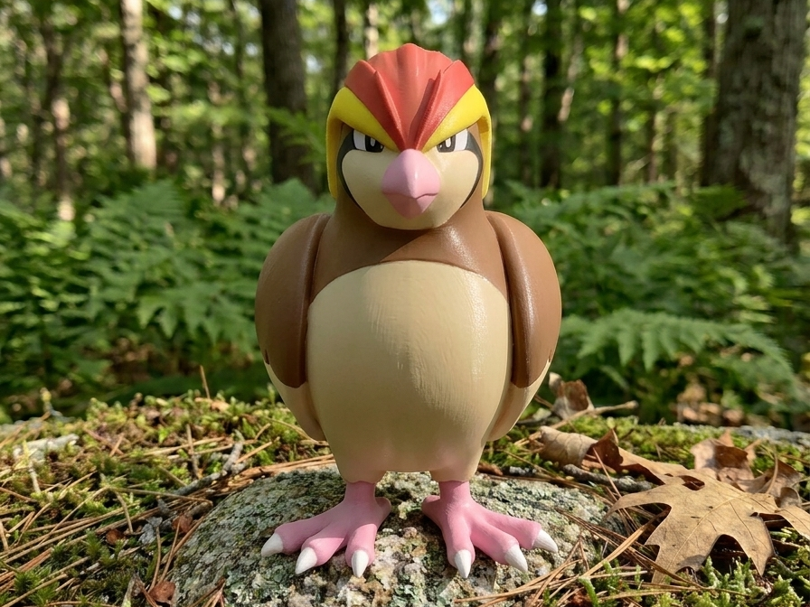 Pidgeot Pokemon Figure Multi-Color Print
