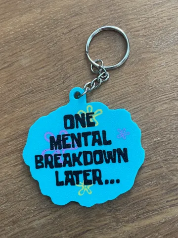 Llavero: Funny Keychain / 4 color / Spongebob Meme / Later — vista de referencia 2