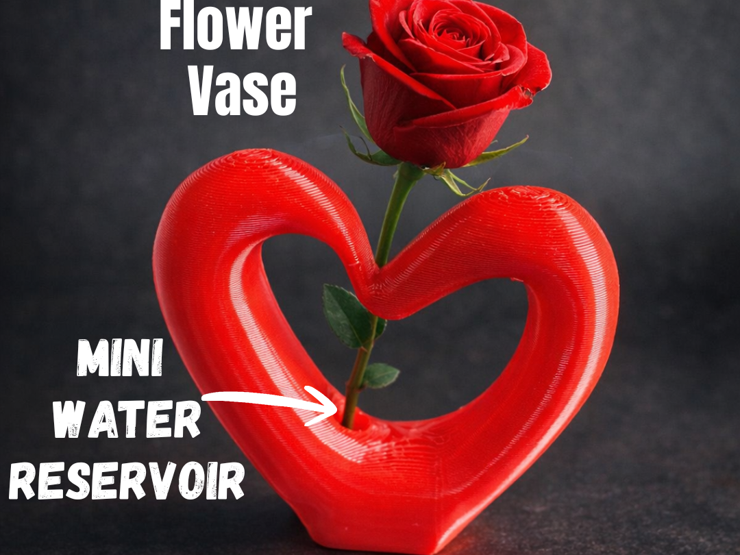 Flower Heart shape Vase Home Decoration