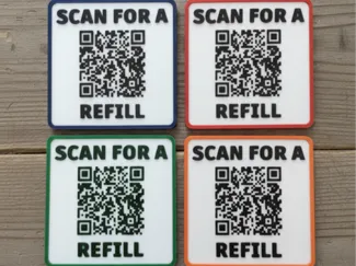 Funny QR Code Coaster Set - Rick Roll Your Friends