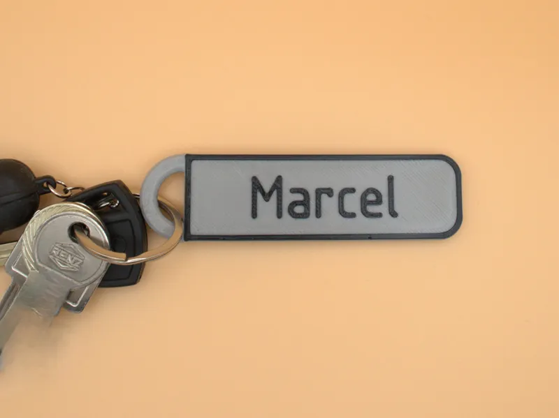 Customizable Key Fob with Text