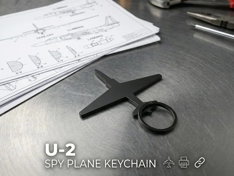 U2 Spy Plane keychain