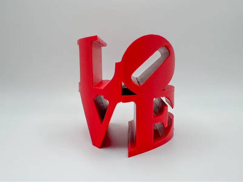 Dual Sided Love Sculpture
