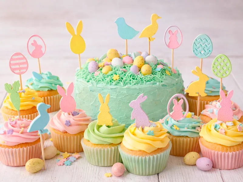 Easter Cupcake Toppers Set  Fast Print mega bundle