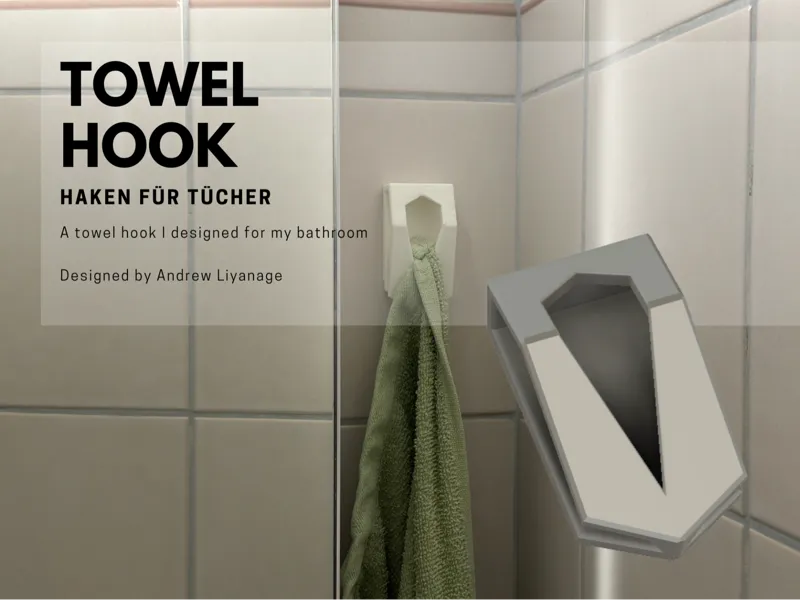 Minimalist Wall-Mounted Towel Hook