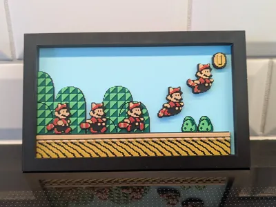 Super Mario Bros. 3 - Raccoon Mario Wall Art