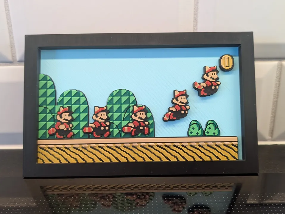 super-mario-bros-3-raccoon-mario-wall-art-by-layeredpixels-by-tomasmakerworld-download-free-3d-models for Mario Bros Free Printable Pixel Art Super Mario Bros. 3 - Raccoon Mario Wall Art by LayeredPixels by TomasMakerWorld: Download Free 3D Models for Mario Bros Free Printable Pixel Art