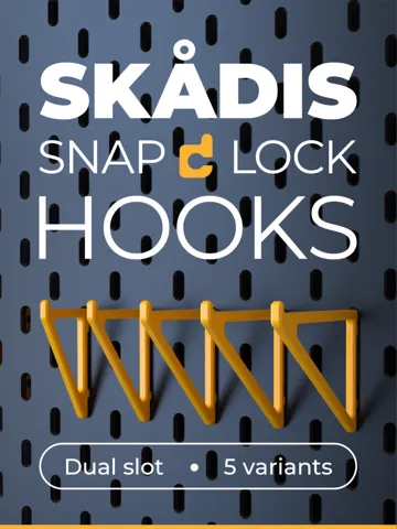 Soporte: IKEA Skadis Sturdy Hooks - Snap Fit! — vista de referencia 2