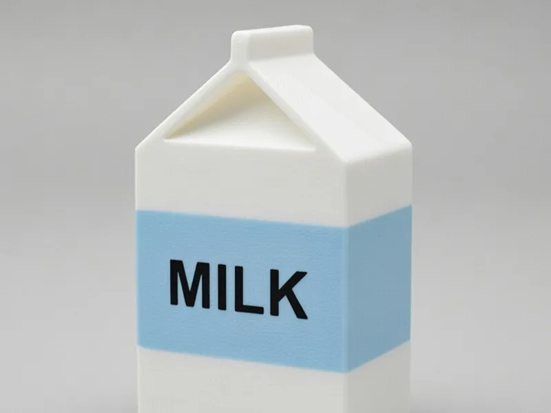 Brick de leche de juguete
