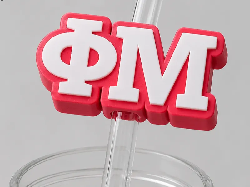 Phi Mu Straw Topper