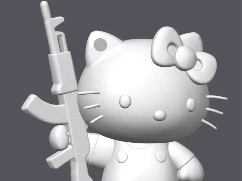 Llavero Hello Kitty AK47
