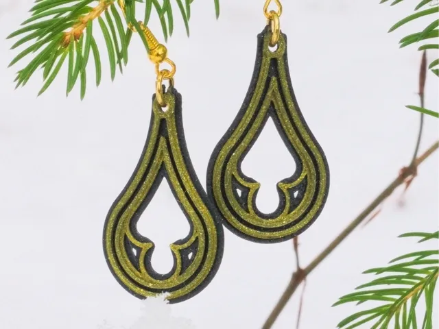 Earrings - 'Gothic Drop'