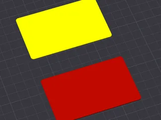 Red and Yellow Cards -Wallet Size -Football/Soccer