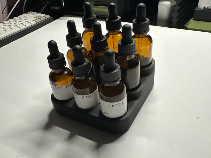 30ml Glass Bottle Stand – 3 Tier (Holds 9 Bottles)