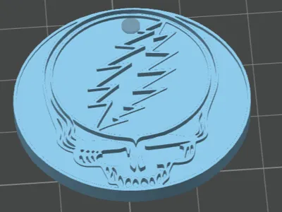 Grateful Dead Steal your face small pendant